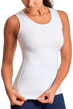 Copper Life Women's Shoulder Support Compression Tank Top White - Regular